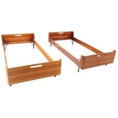 Pair of Midcentury Bed by Gastone Rinaldi for RIMA, 1950s