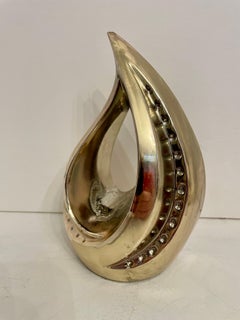 Pair of Midcentury Ben Seibel Sculptural Flame Bookends