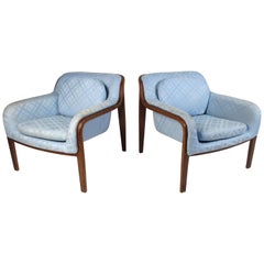 Pair of Midcentury Bentwood Lounge Chairs by Bill Stephens for Knoll