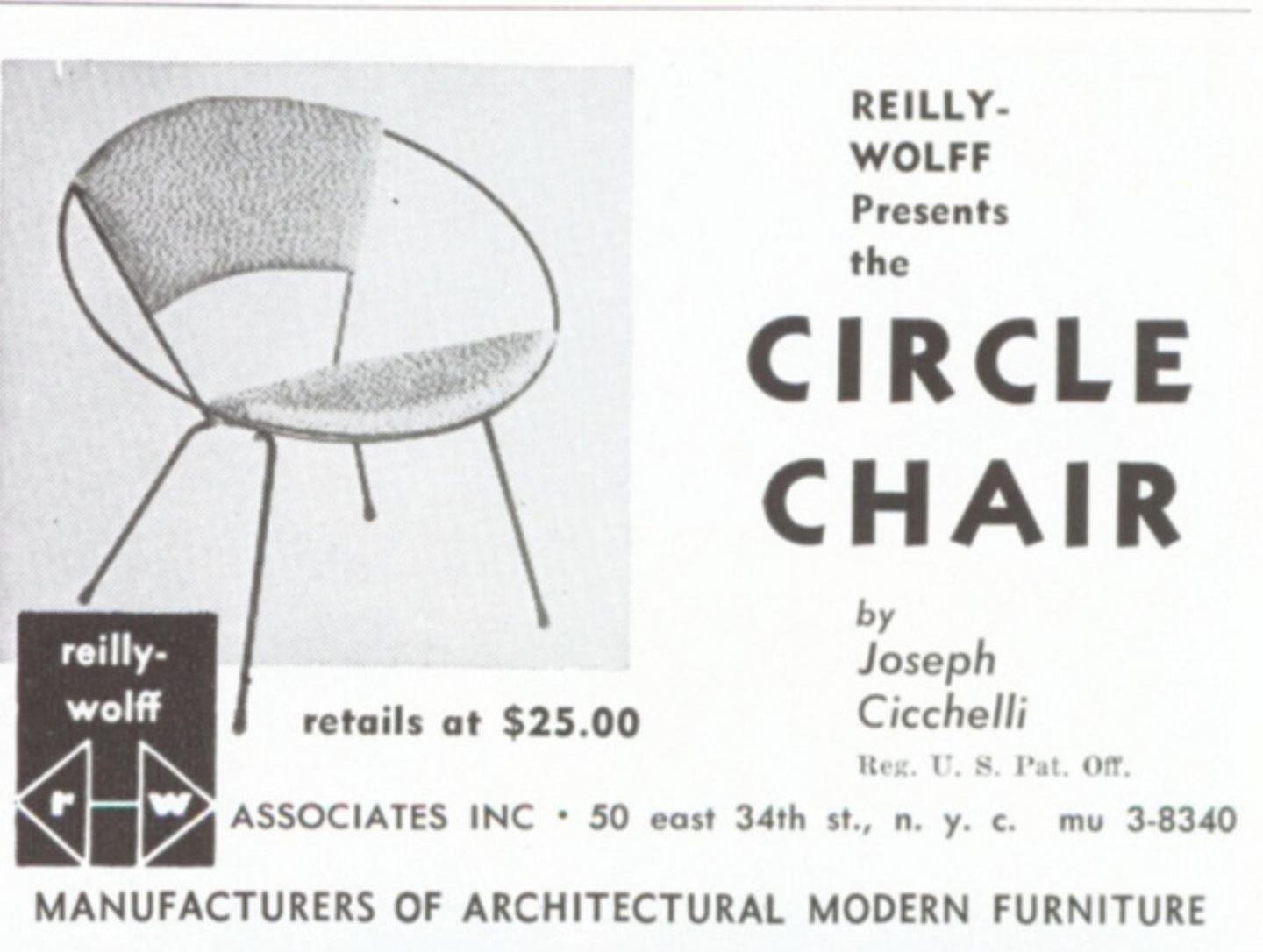 Pair of Mid-Century Black Iron Hoop Chairs by Cicchelli for Reilly-Wolff, 1950s 5