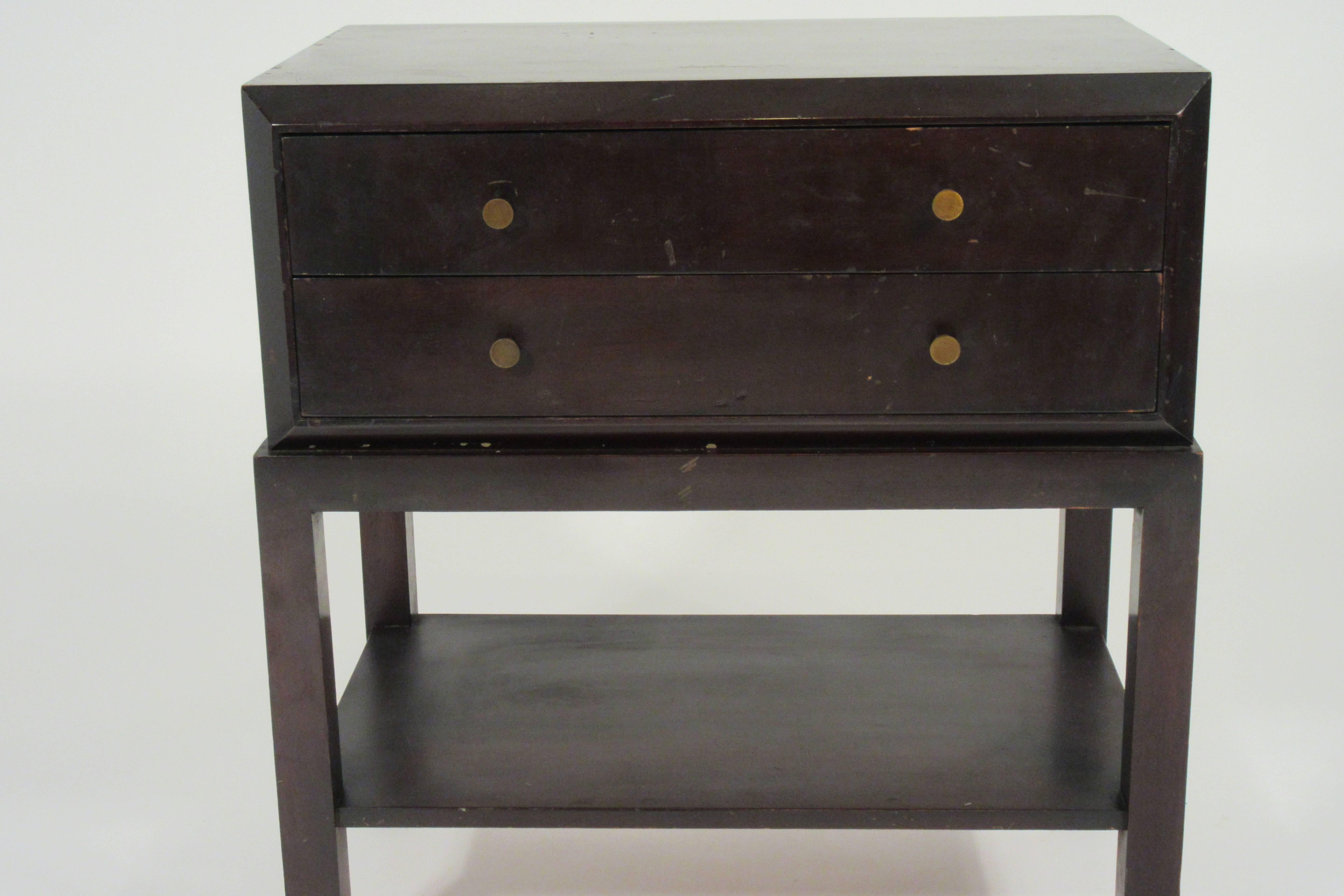 Pair of 1950s end tables. Needs Refinishing.