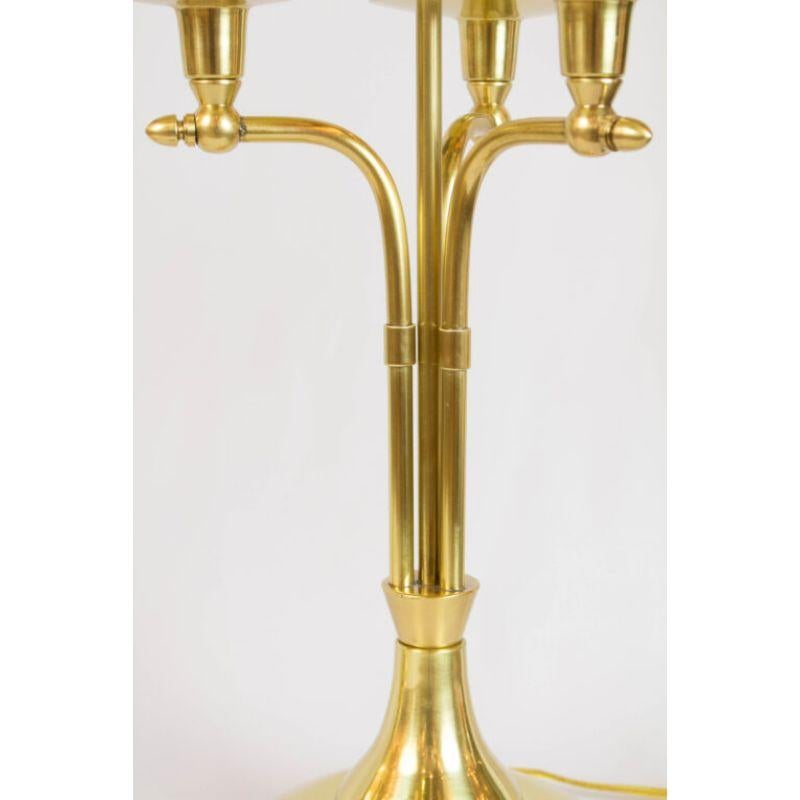Unknown Pair of Midcentury Brass Candelabra For Sale