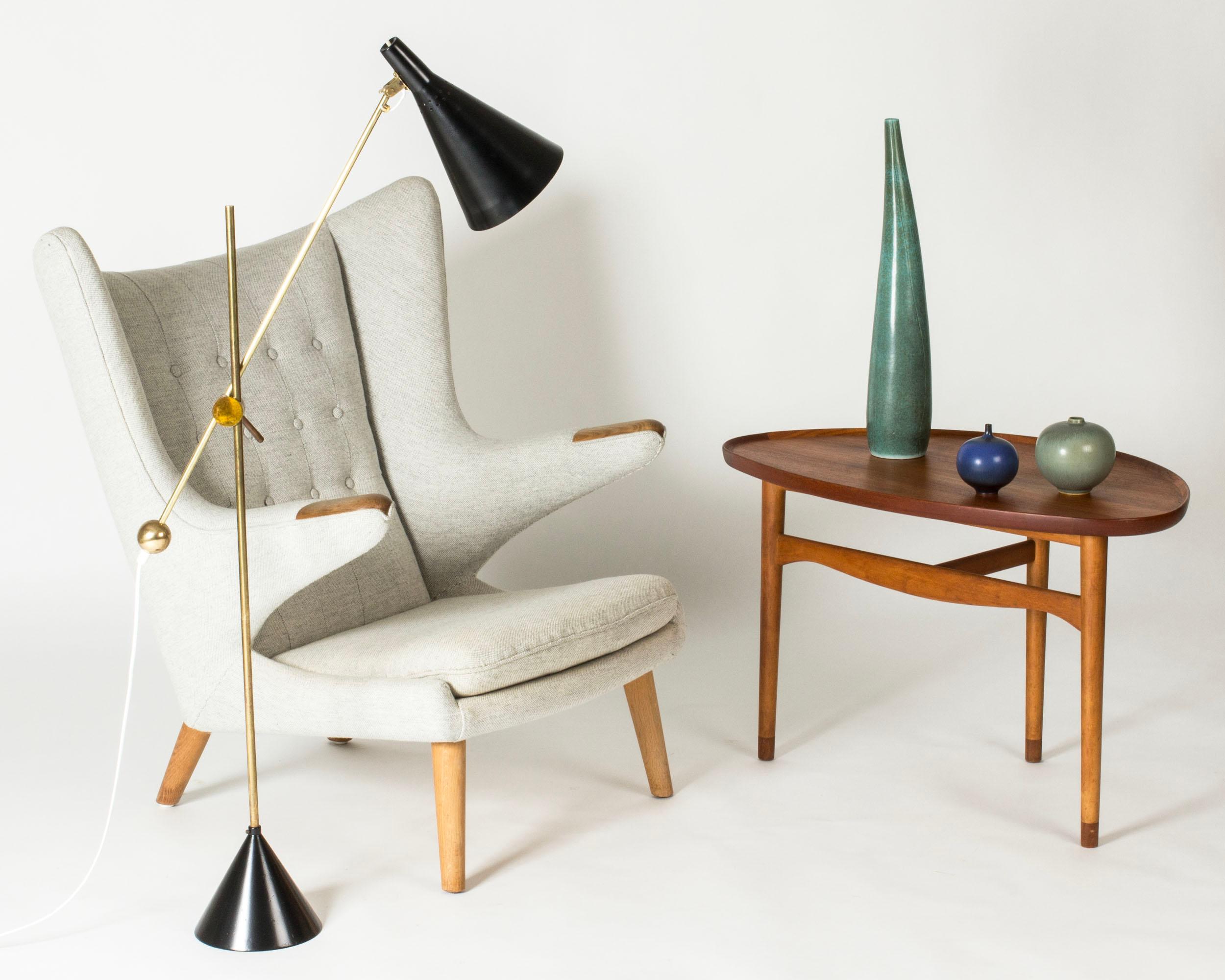 Paire de lampadaires en laiton du milieu du siècle par Tapio Wirkkala pour Idman Oy en vente 1