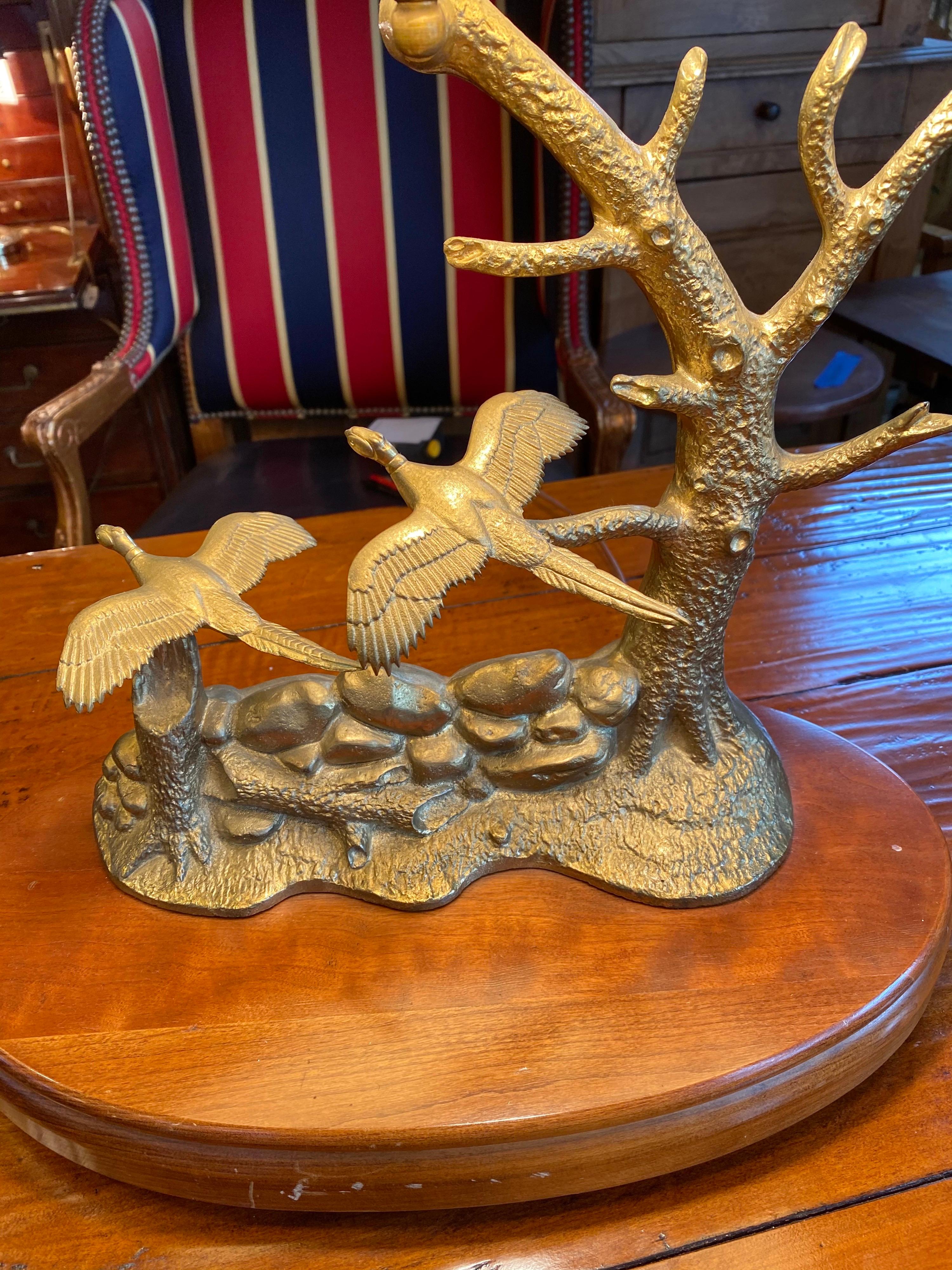 pheasant table lamp
