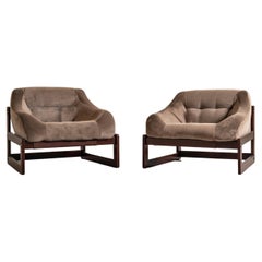 Pair of Midcentury Brazilian Armchairs by Percival Lafer, 1970s