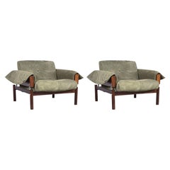 Pair of Midcentury Brazilian MP-13 Armchairs by Percival Lafer, 1970s