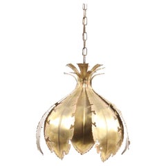 Pair of Midcentury "Brutalist" Pendants in Brass by Holm Sørensen Pair of Midcentury "Brutalist" Pendants in Brass by Holm Sørensen