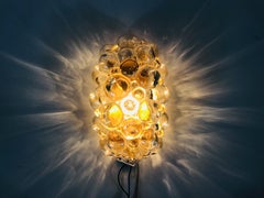 Pair of Midcentury Bubble Glass Wall Lamps by Helena Tynell for Limburg, 1960s