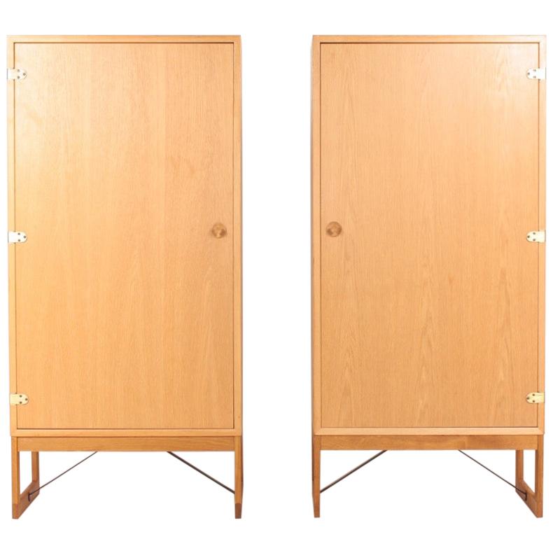 Pair of Midcentury Cabinets in Oak Designed by B�ørge Mogensen, 1960s