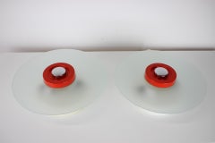 Pair of Midcentury Ceiling or Wall Lamps Napako, 1970s