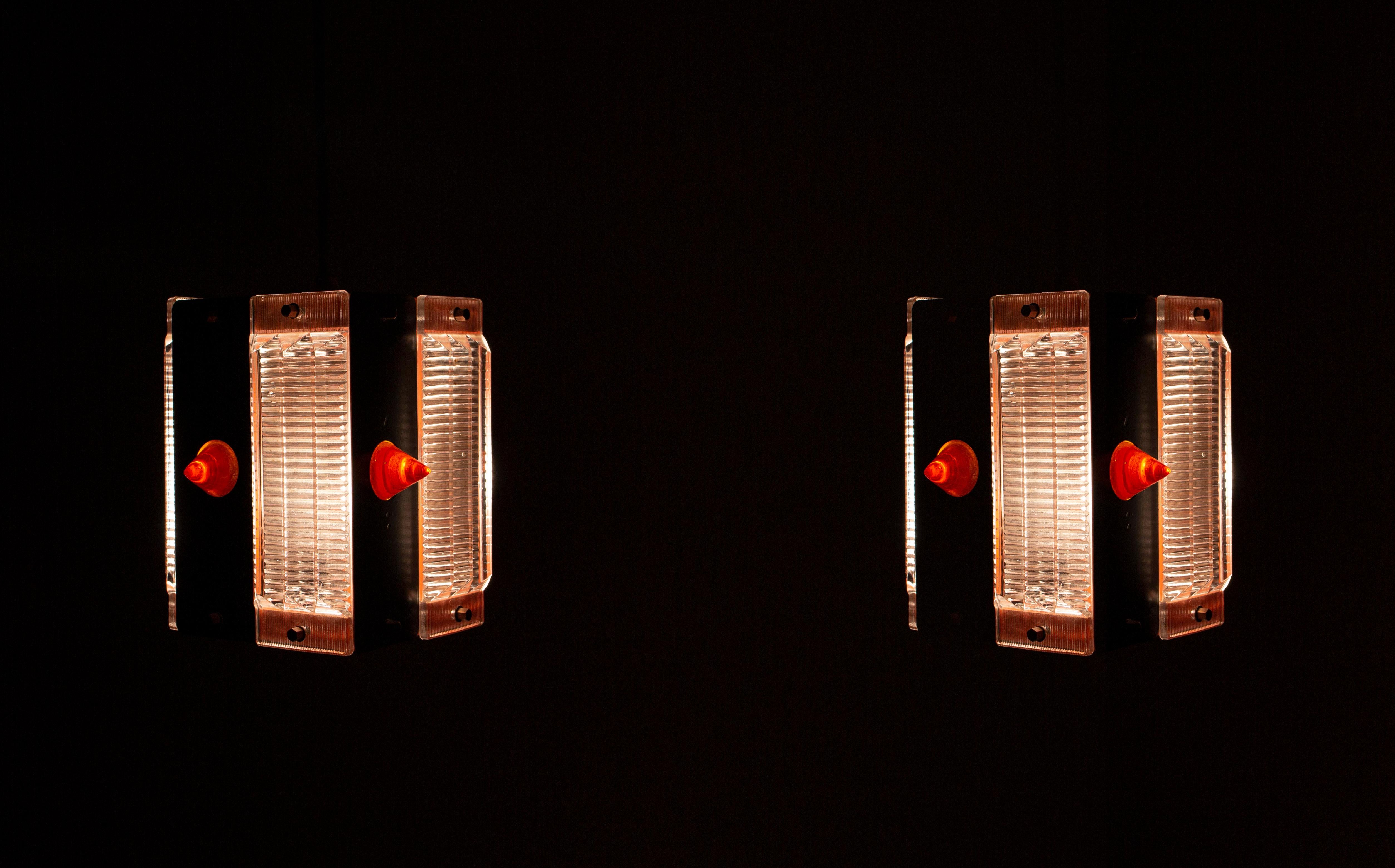 Mid-20th Century Pair of Midcentury Ceiling Pendants, Norway, 1960s For Sale