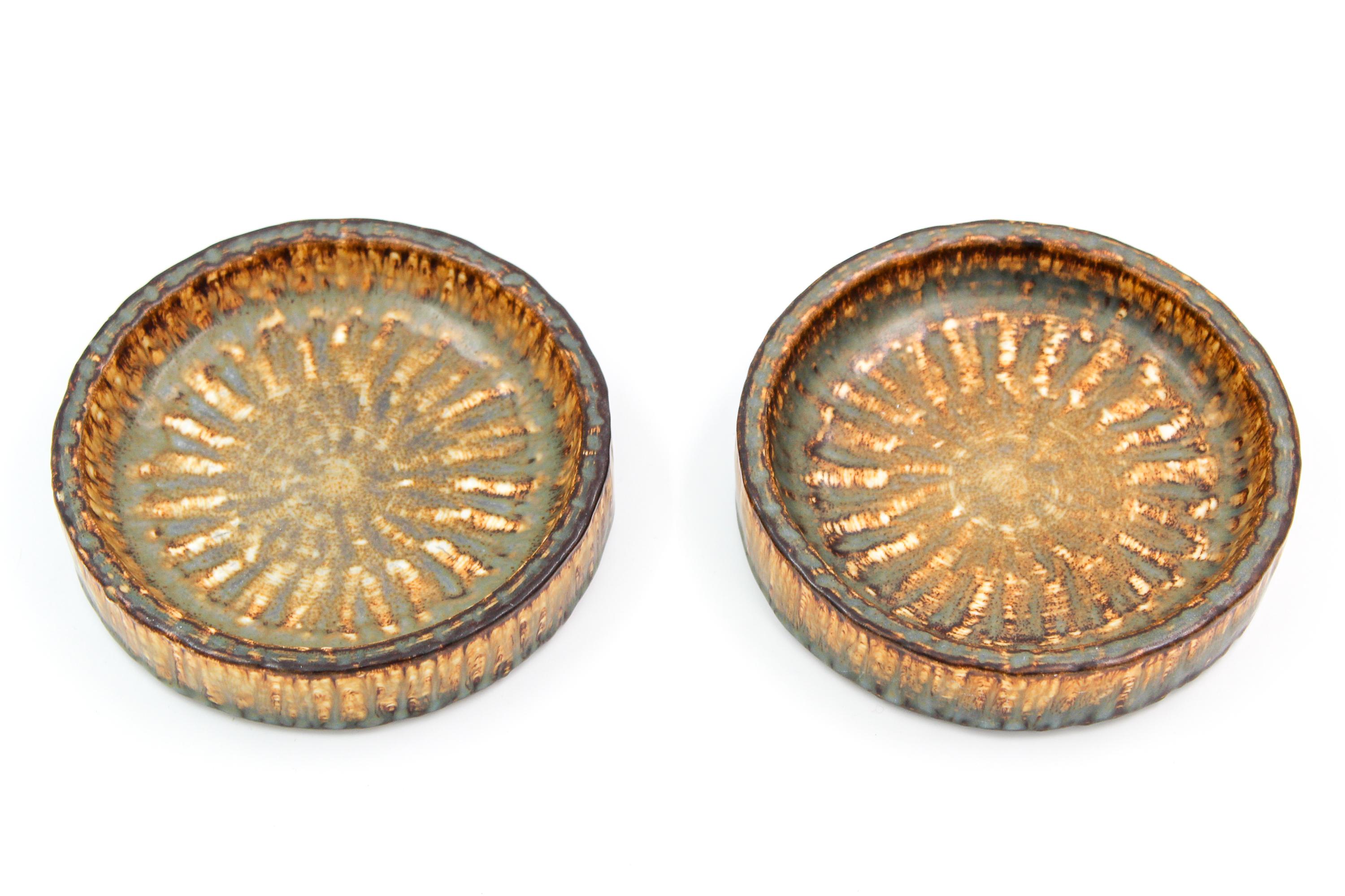 Scandinavian Modern Pair of Midcentury Ceramic Bowls by Gunnar Nylund for Rörstrand, 1950s For Sale