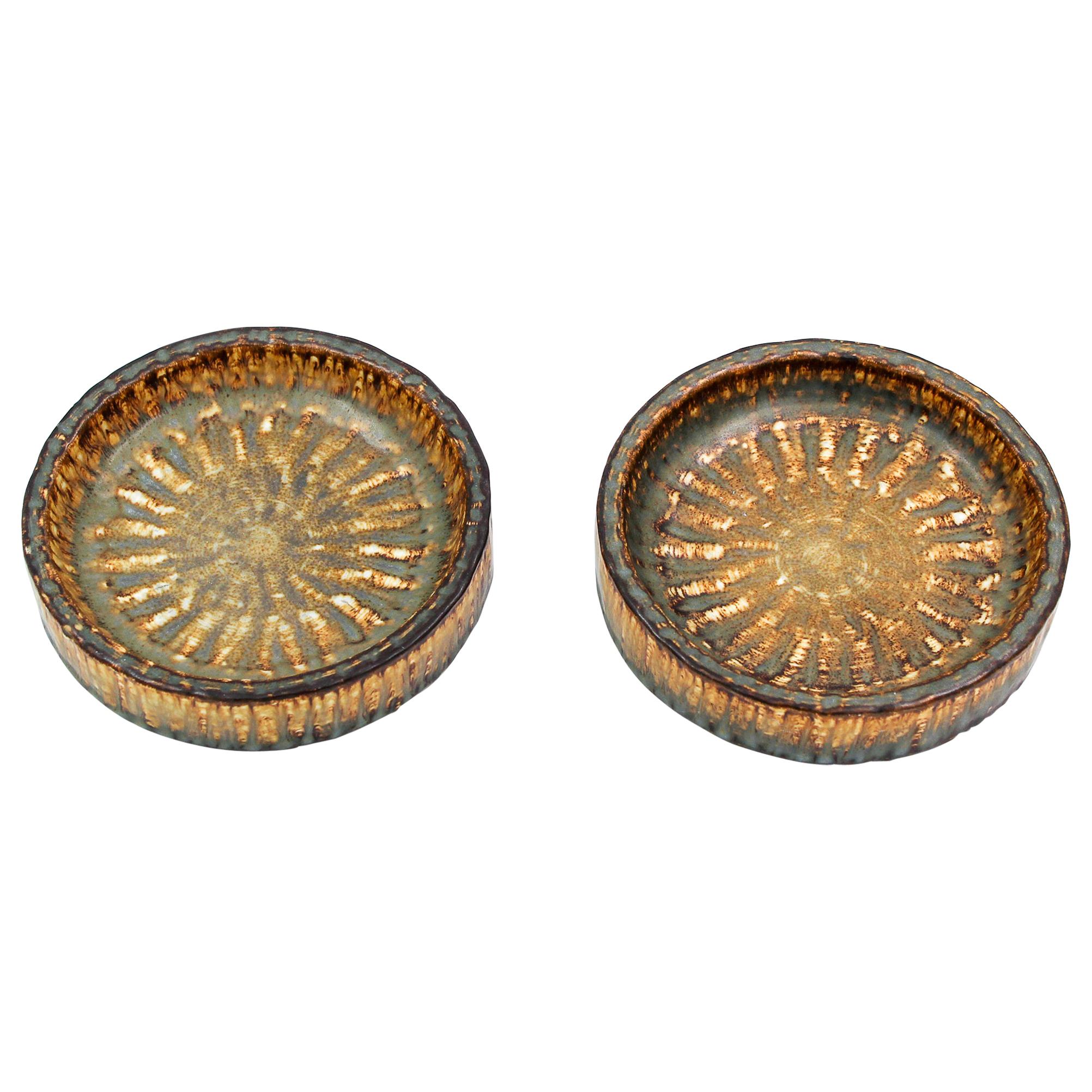 Pair of Midcentury Ceramic Bowls by Gunnar Nylund for Rörstrand, 1950s For Sale