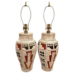 Pair of Mid-Century Ceramic Lamps