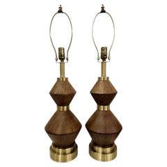 Pair of Midcentury Ceramic Lamps