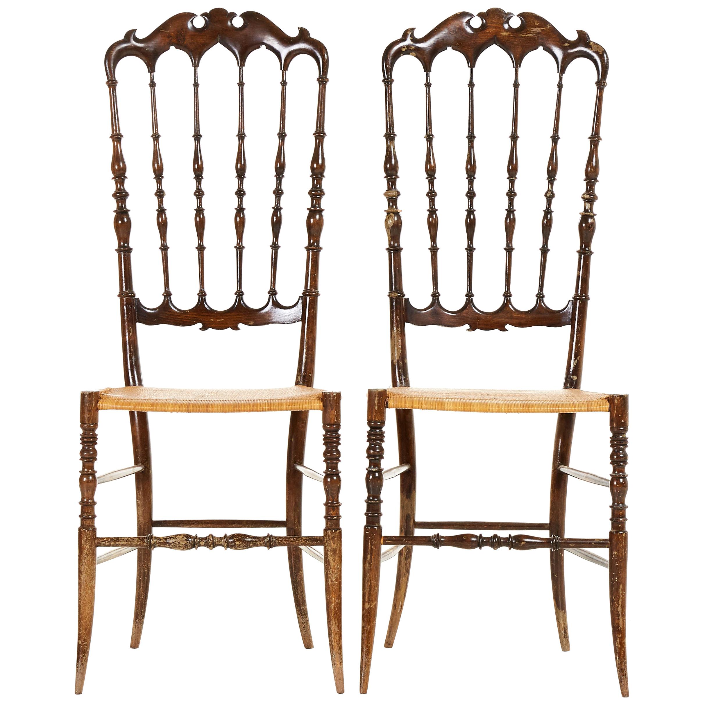 Pair of Midcentury Chairs by Chiavari, 1950s