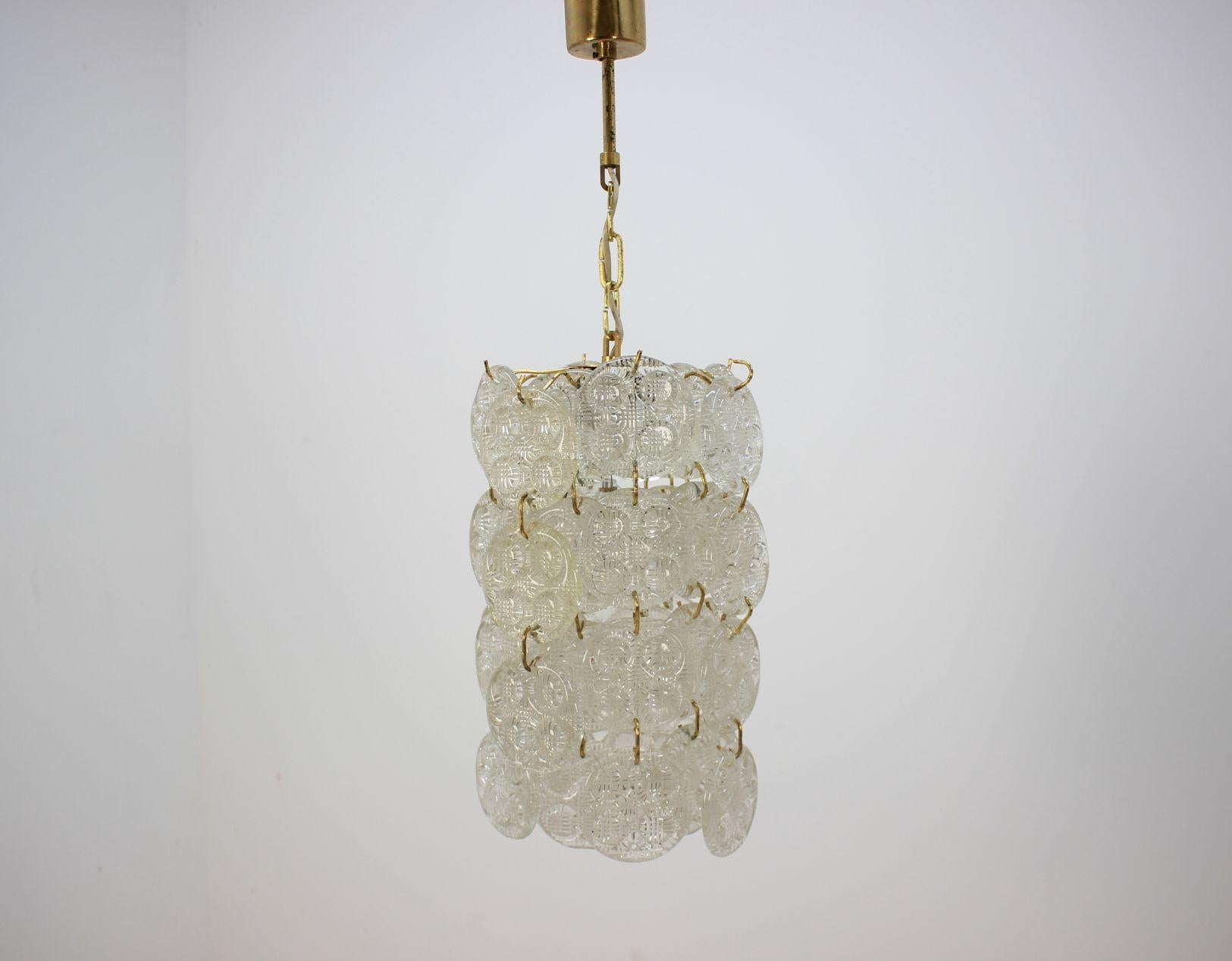 Mid-Century Modern Pair of Midcentury Chandeliers from Zelezny Brod, 1960s For Sale