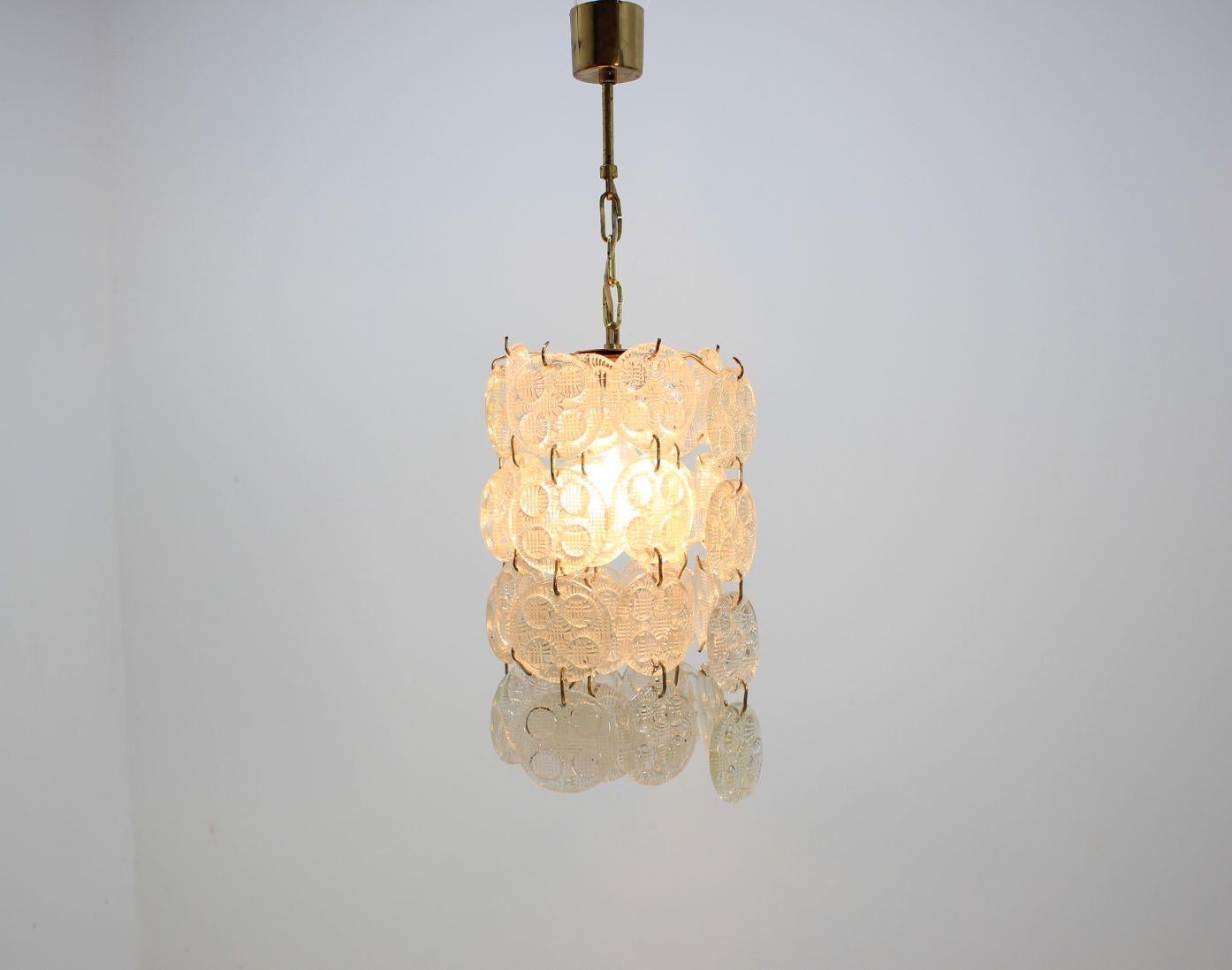 Pair of Midcentury Chandeliers from Zelezny Brod, 1960s For Sale 1