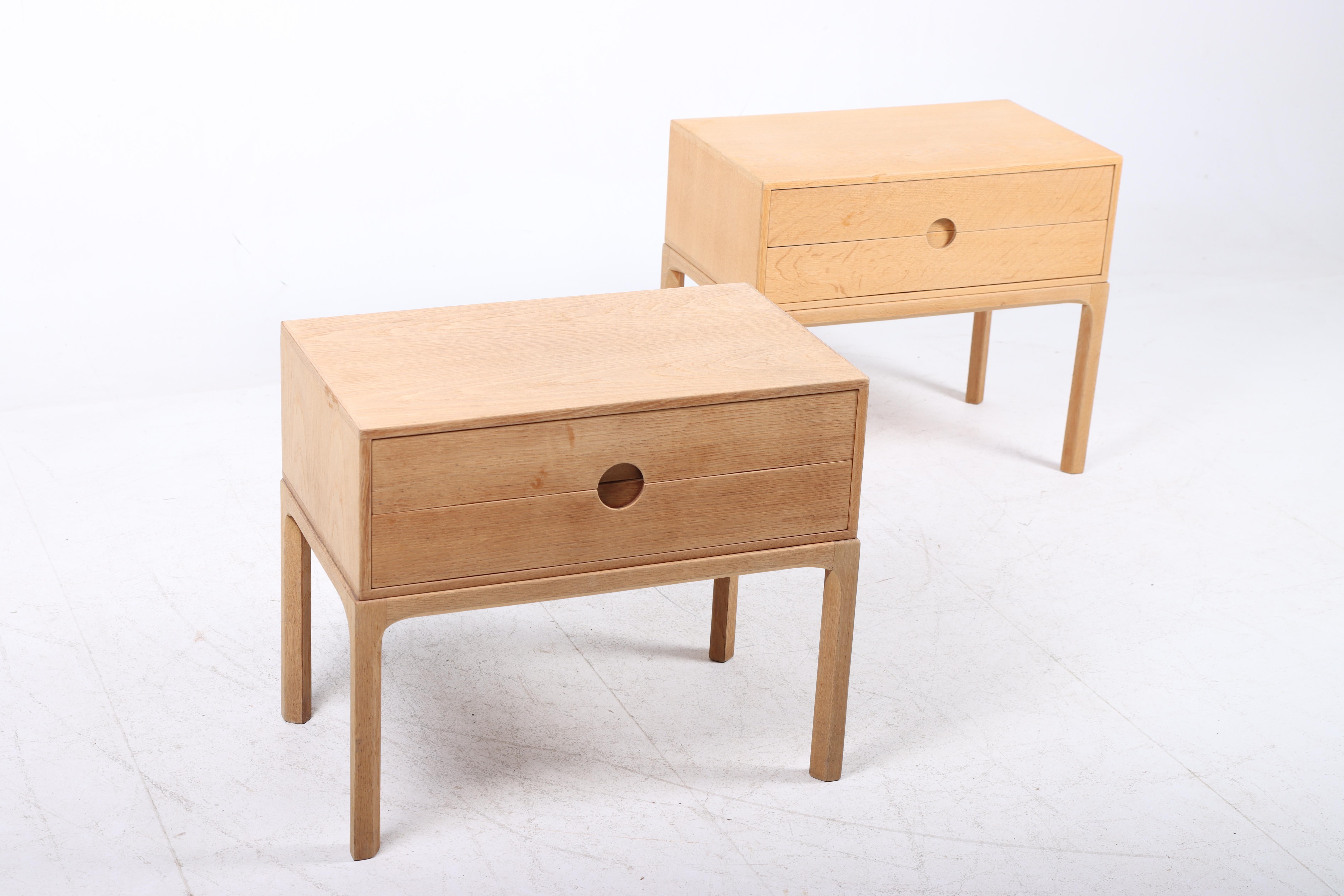 Scandinavian Modern Pair of Midcentury Chest of Drawers in Oak by Kai Kristiasen, Danish Design