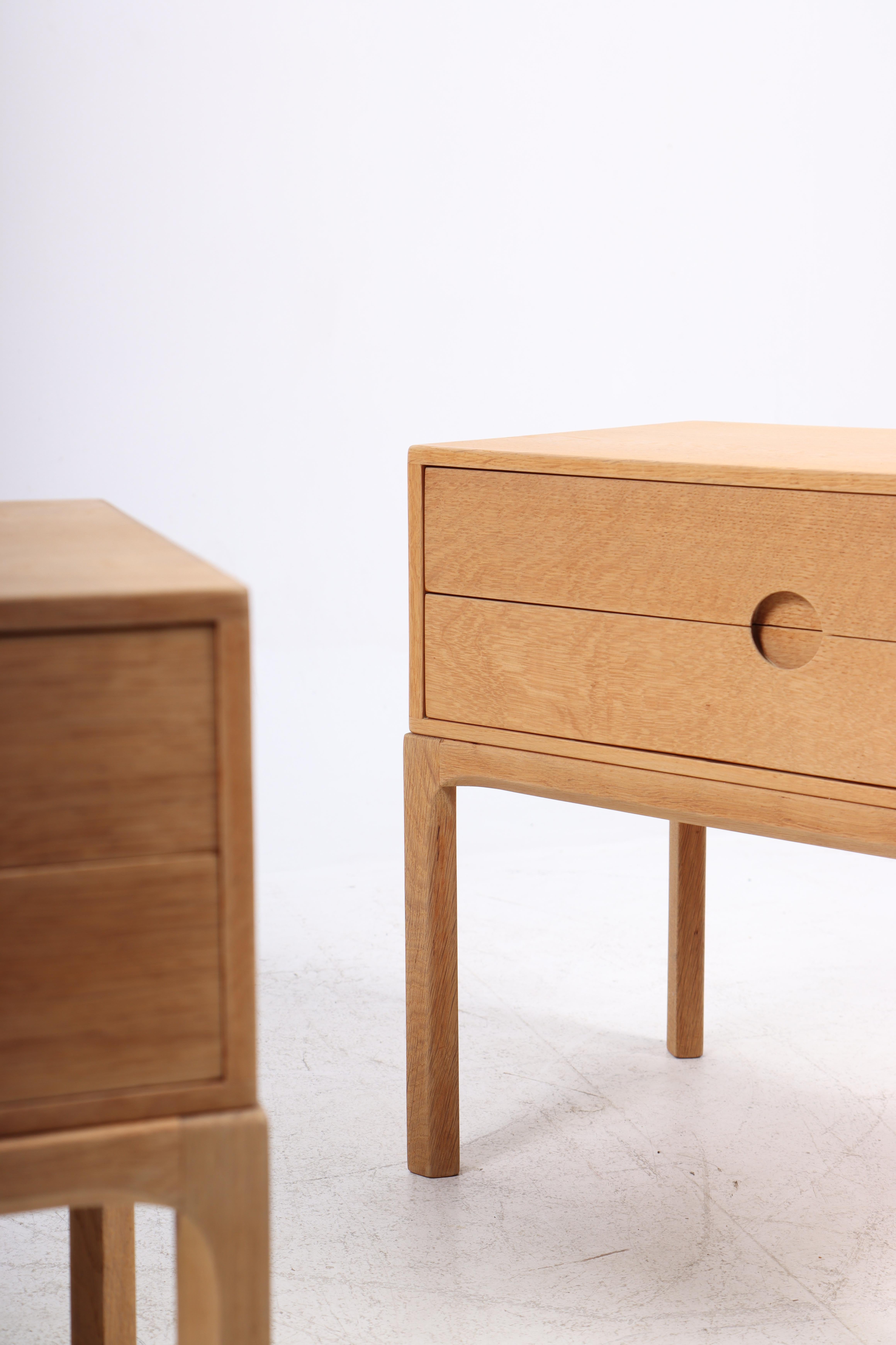 Pair of Midcentury Chest of Drawers in Oak by Kai Kristiasen, Danish Design 2