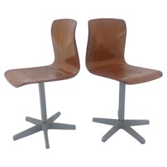 Pair of Midcentury Child's Chairs Pagholz, Germany, 1970s