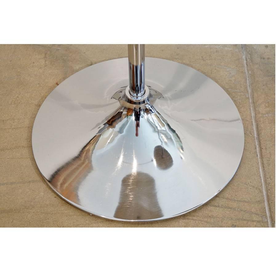 20th Century Pair of Midcentury Chrome Torchere For Sale