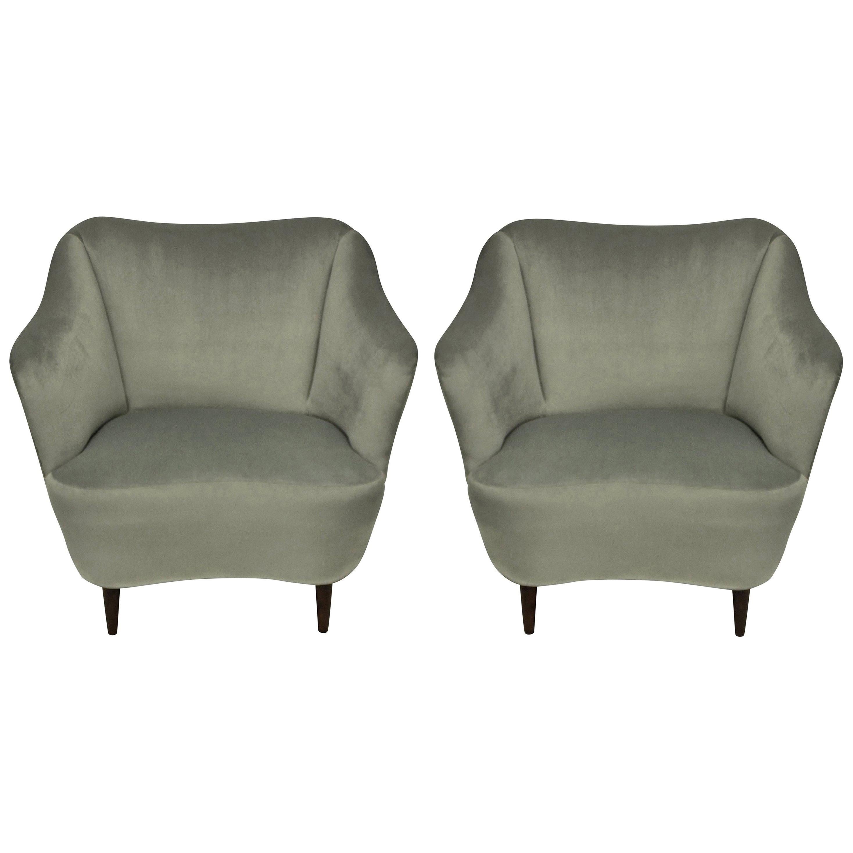 Pair of Midcentury Cocktail Chairs