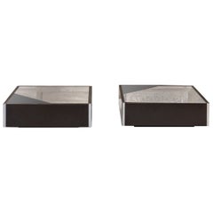 Pair of Midcentury coffee tables, Saporiti Italia