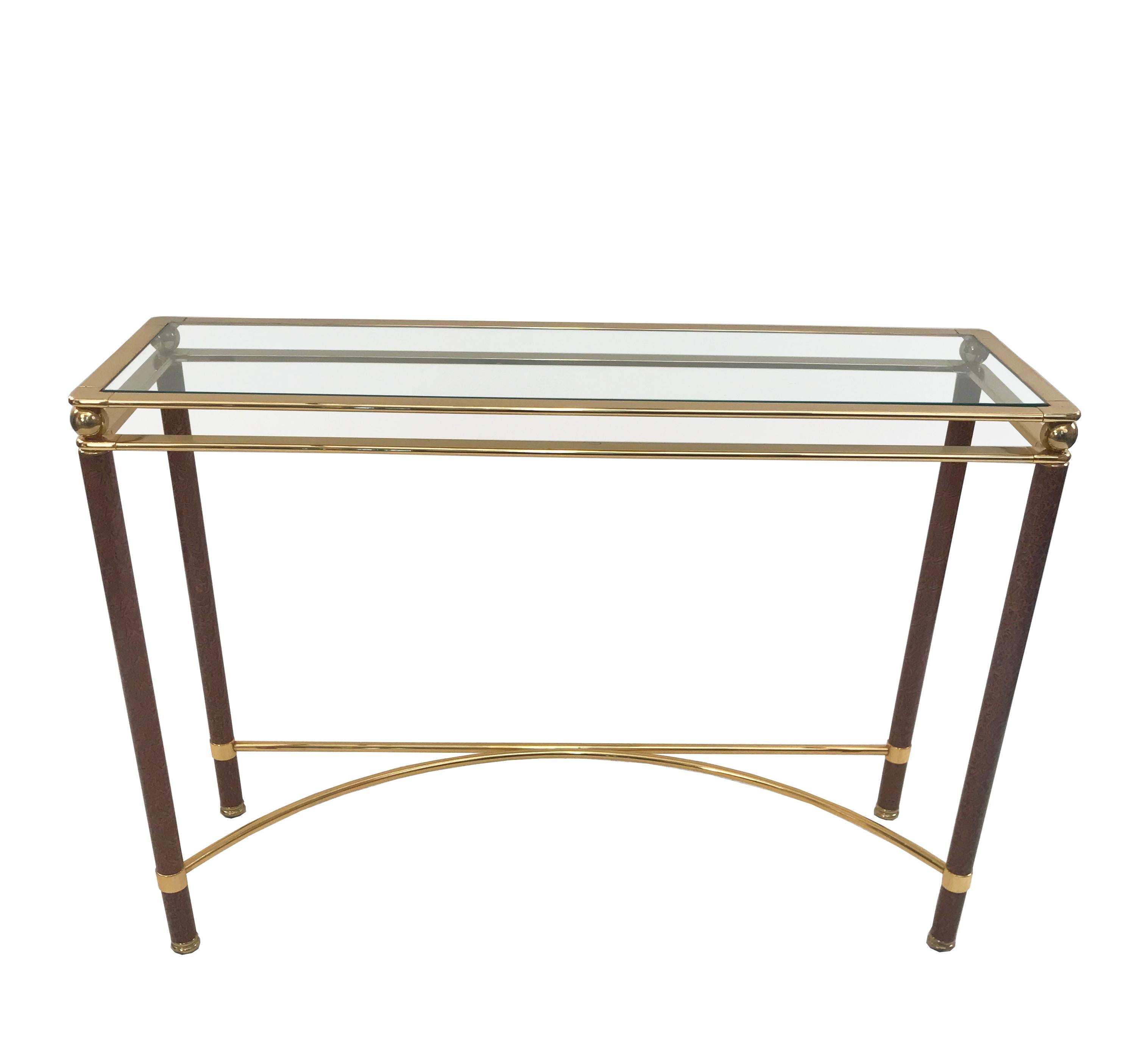 American Pair of Midcentury Console Tables