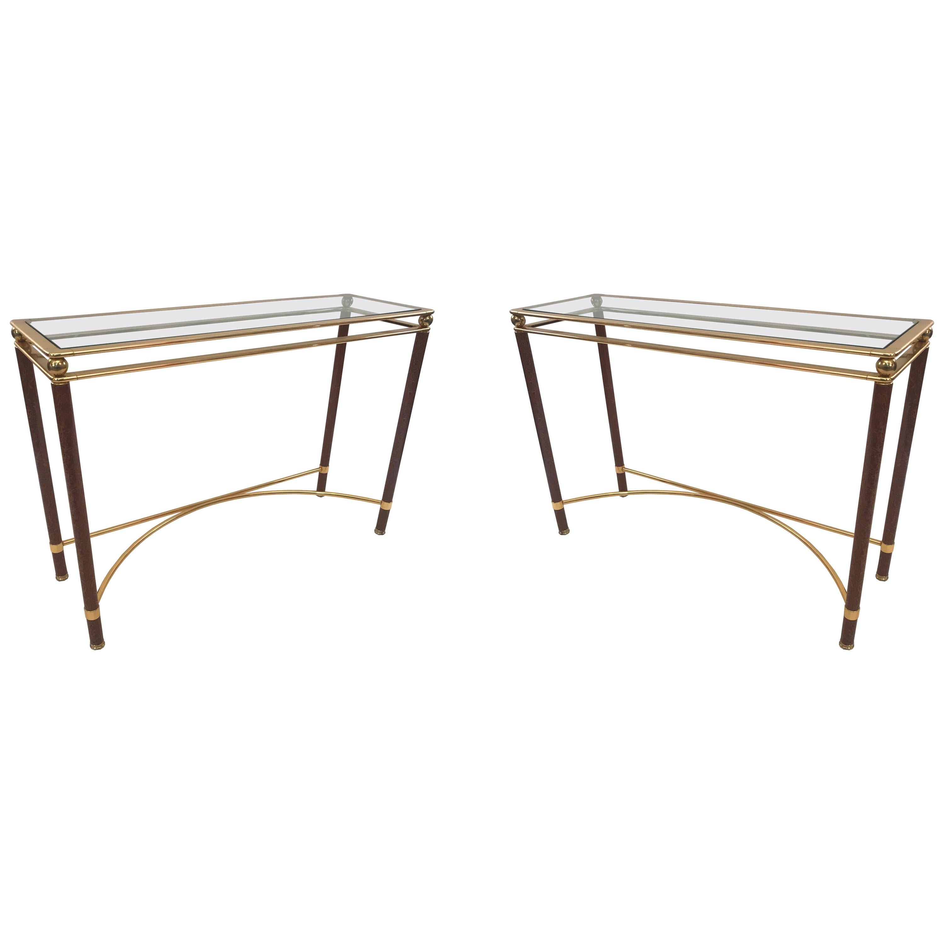 Pair of Midcentury Console Tables