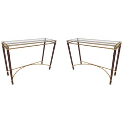 Vintage Pair of Midcentury Console Tables