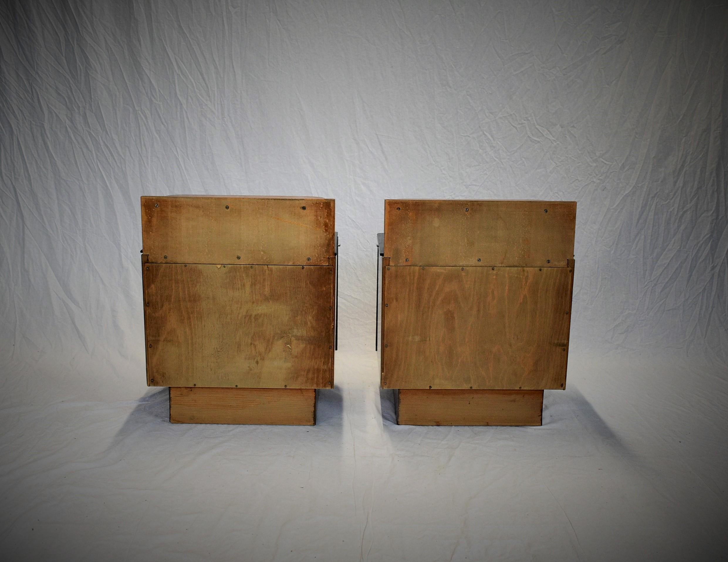 Pair of Midcentury Czechoslovakian Bedside Tables, 1960s 2