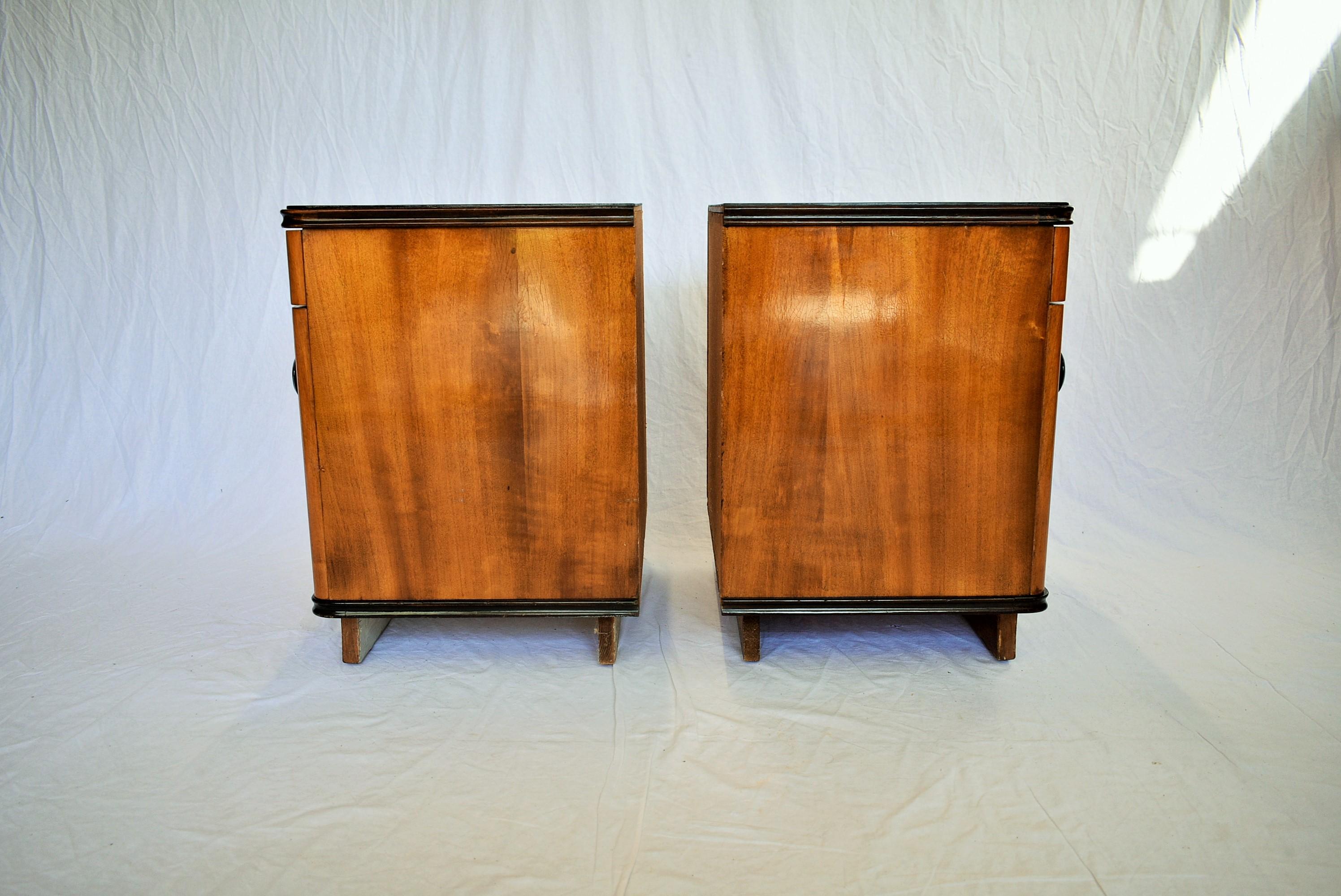 Pair of Midcentury Czechoslovakian Bedside Tables, 1960s 2