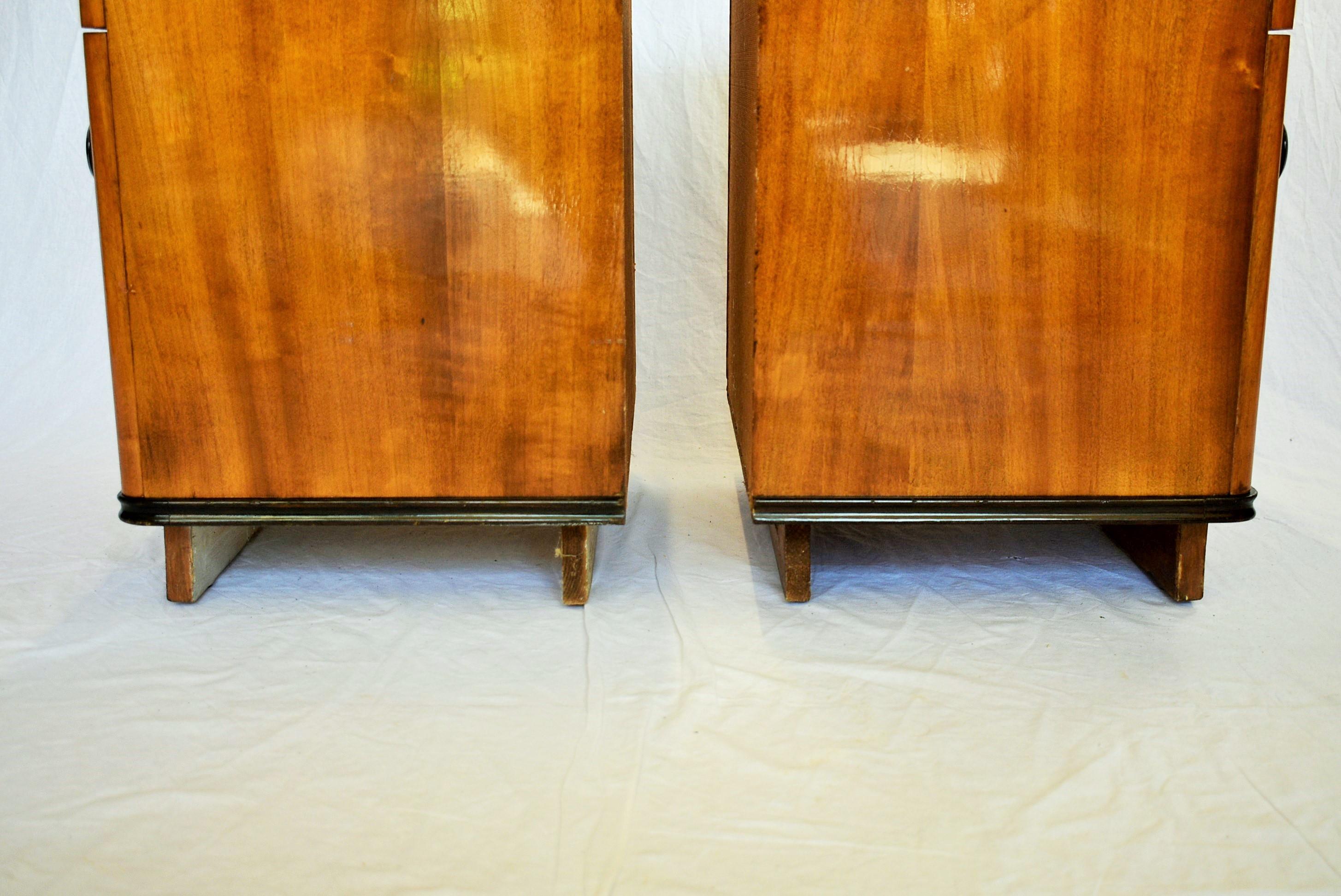 Pair of Midcentury Czechoslovakian Bedside Tables, 1960s 3