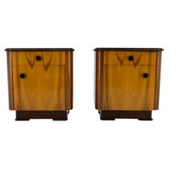 Pair of Midcentury Czechoslovakian Bedside Tables, 1960s