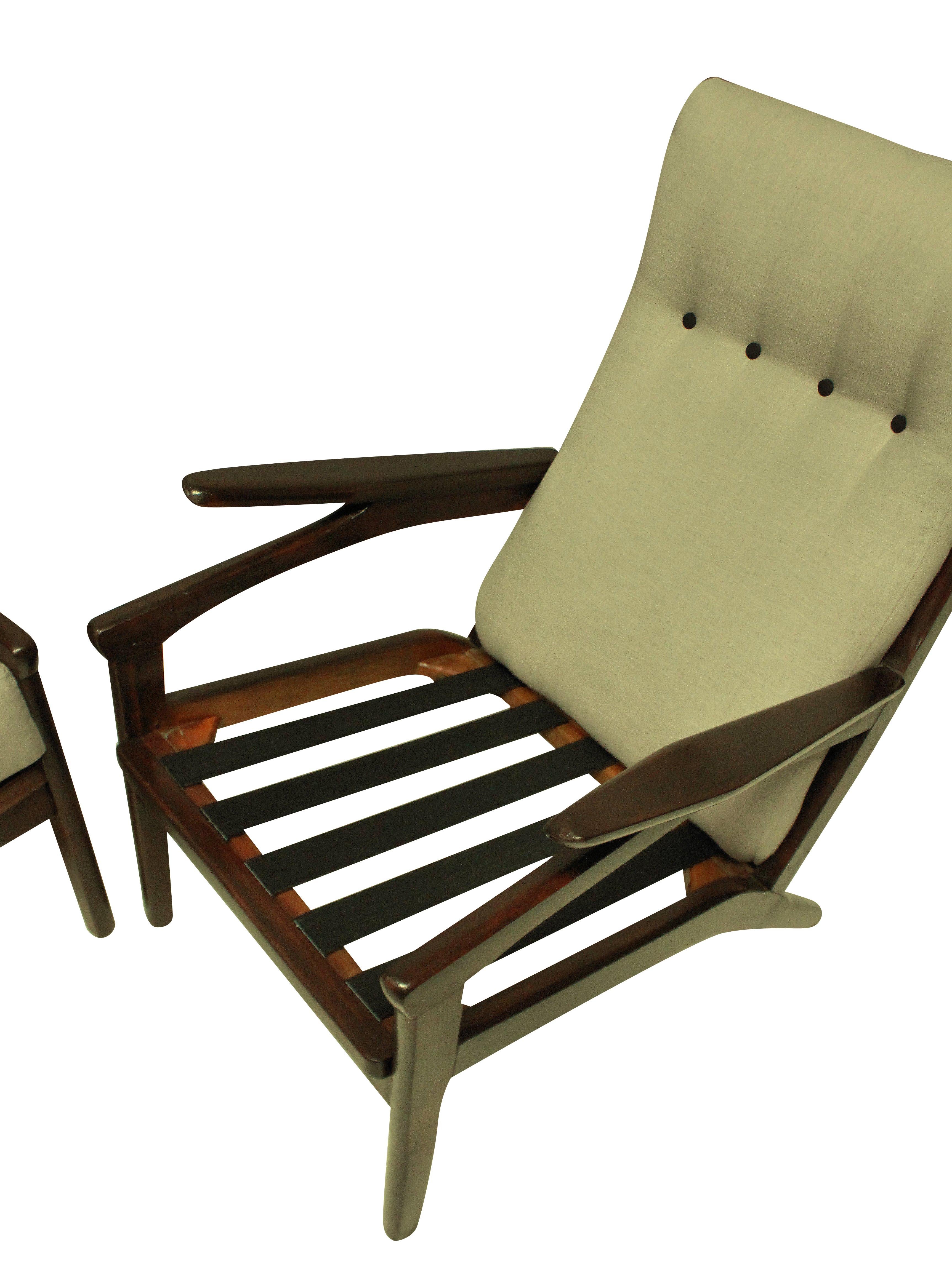 Teak Pair of Midcentury Danish Armchairs