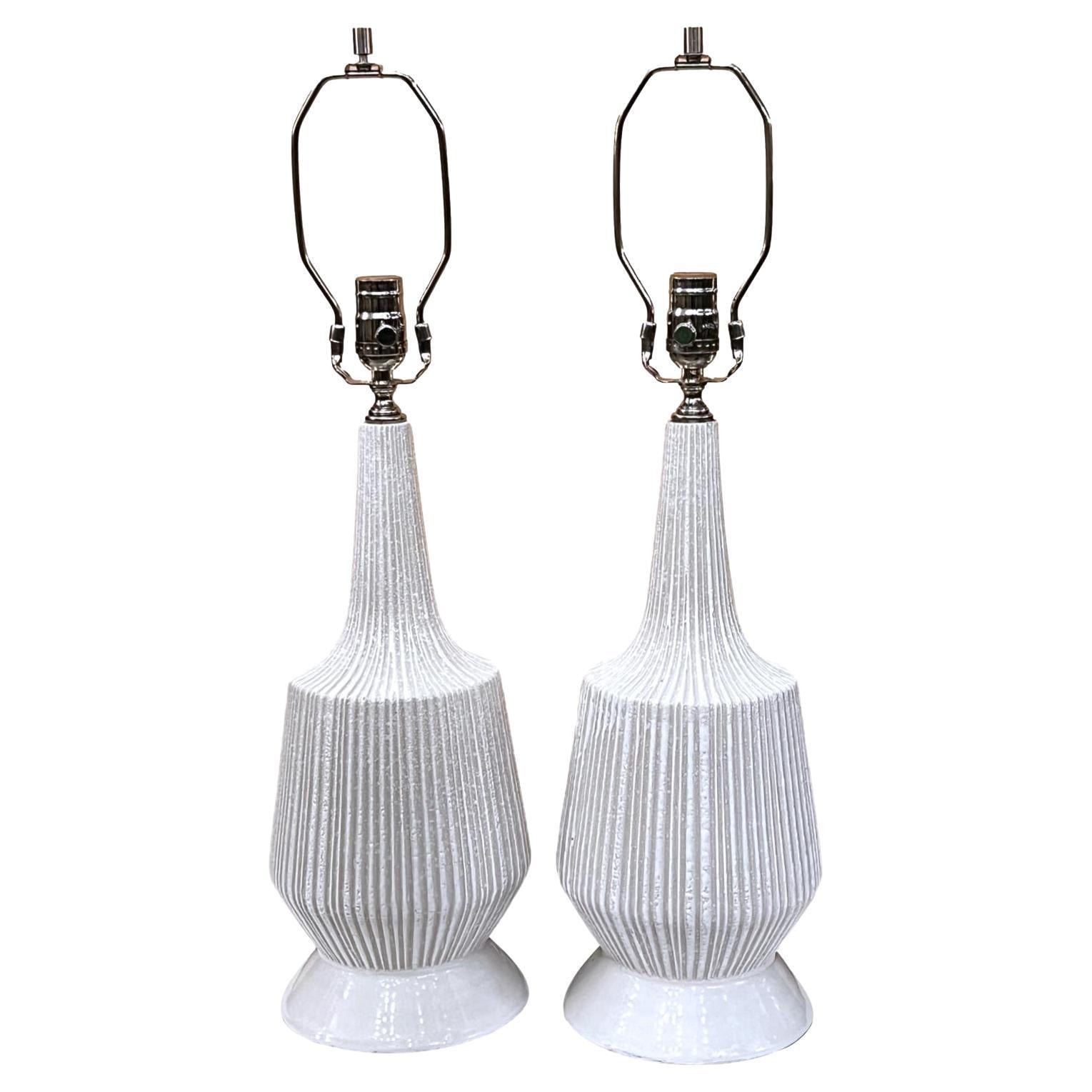 Pair of Midcentury Danish Lamps For Sale