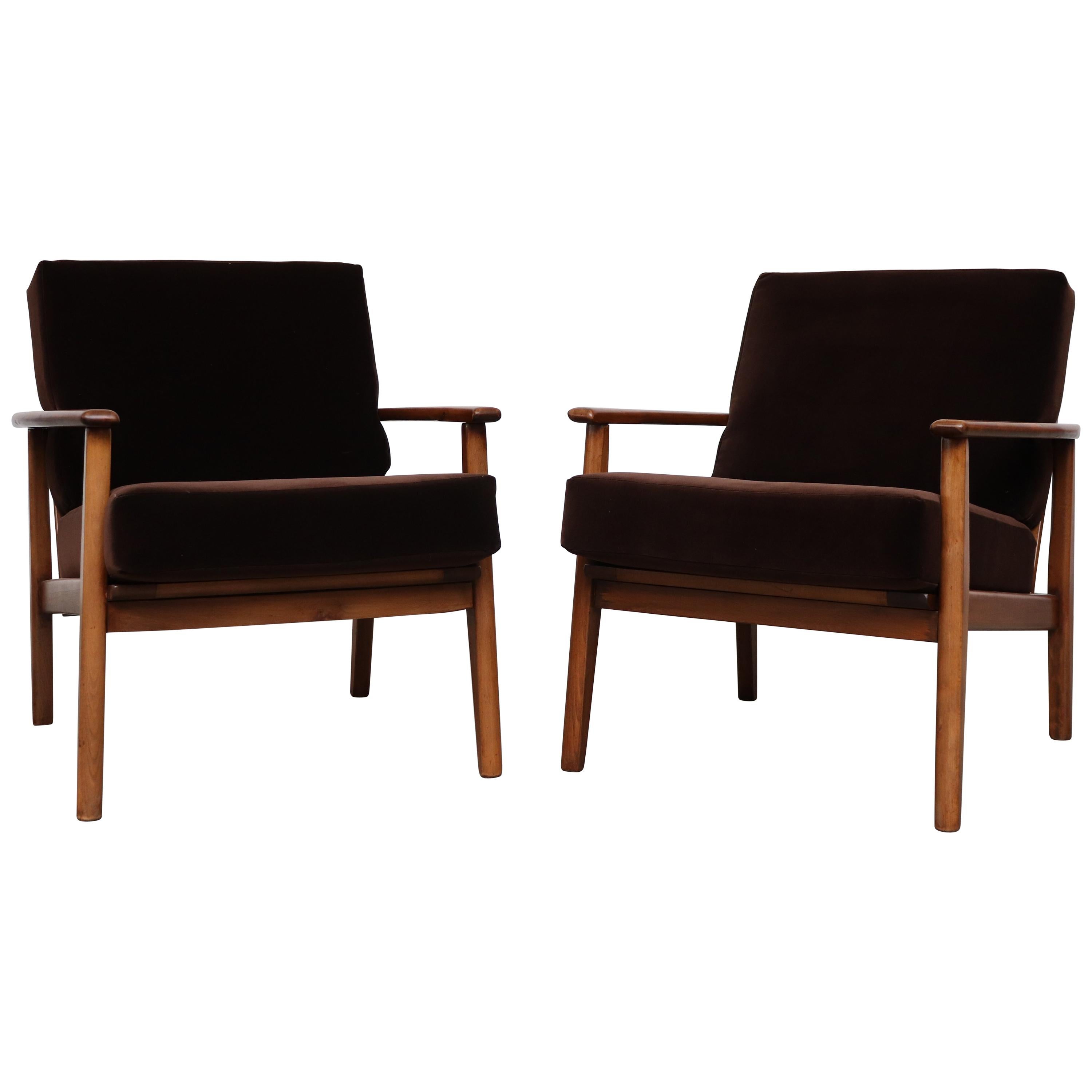 Pair of Midcentury Danish Lounge Chairs