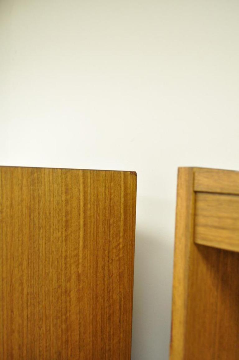 Pair of Midcentury Danish Modern Style Teak Veneer Bookcases Made in Chile 3