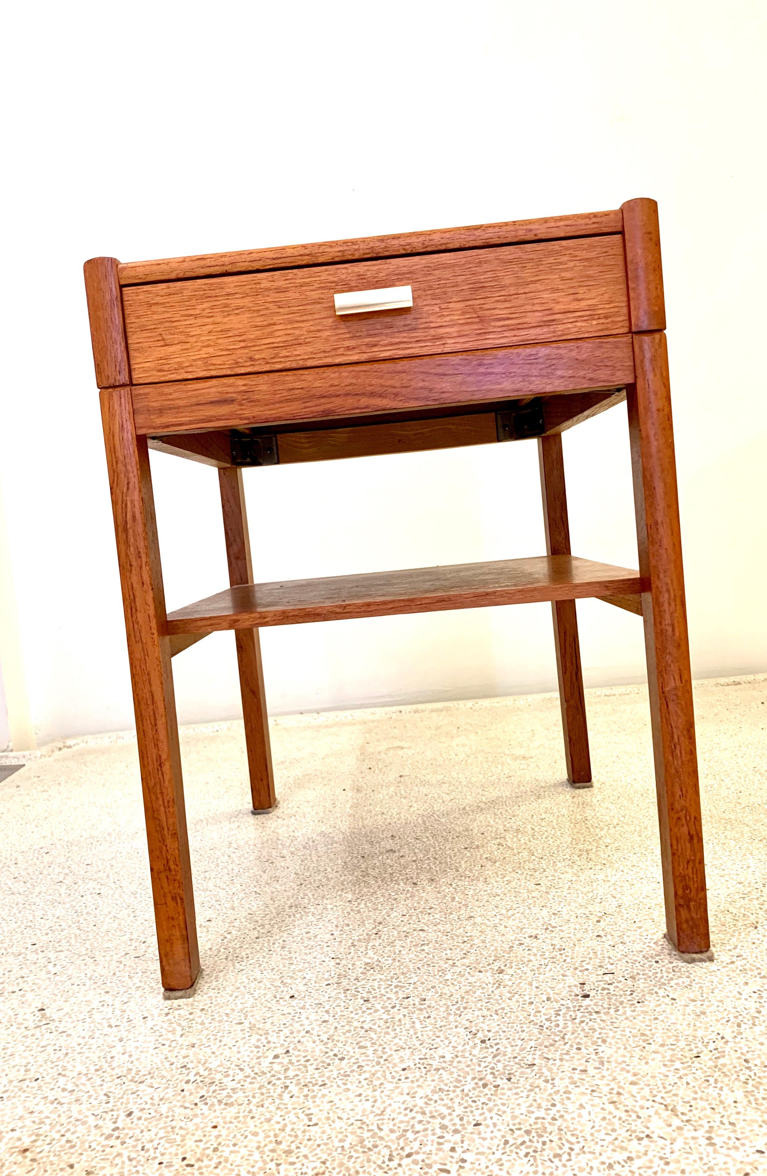 Pair of Midcentury Danish Teak Nightstands, 1960s 4