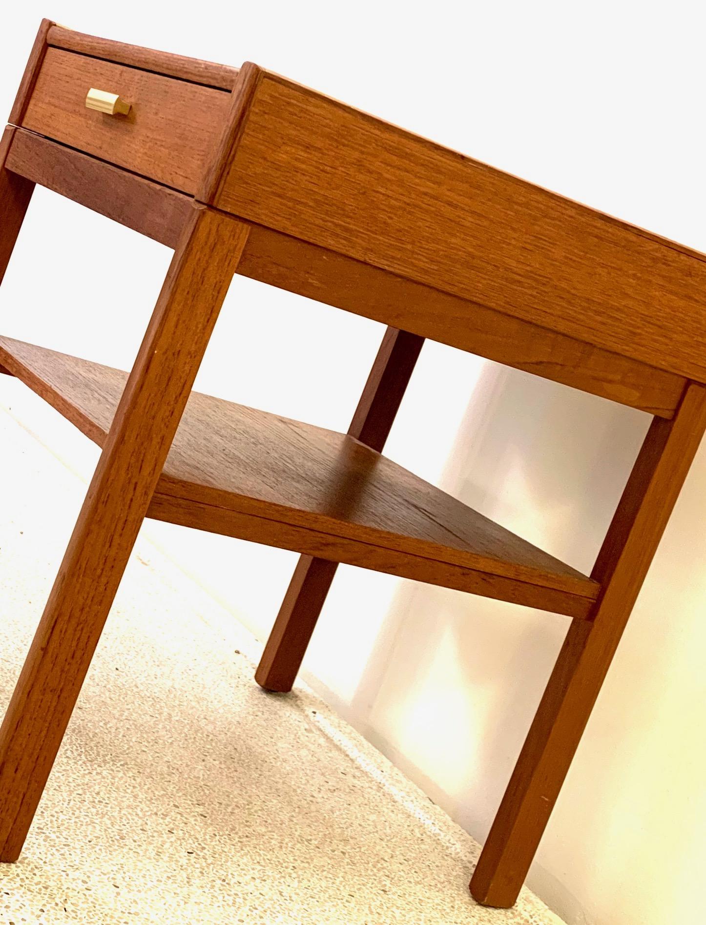 Pair of Midcentury Danish Teak Nightstands, 1960s 1