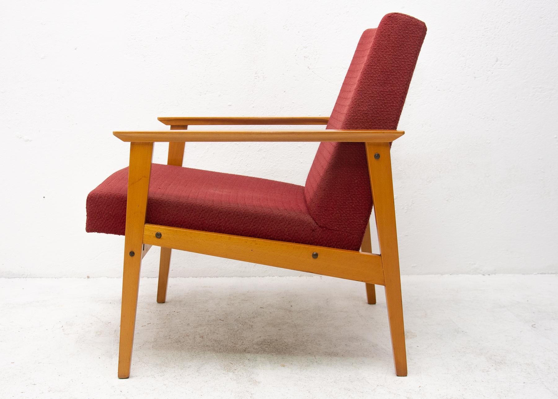 Pair of Midcentury Danish style Armchairs for TON, 1960s For Sale 6
