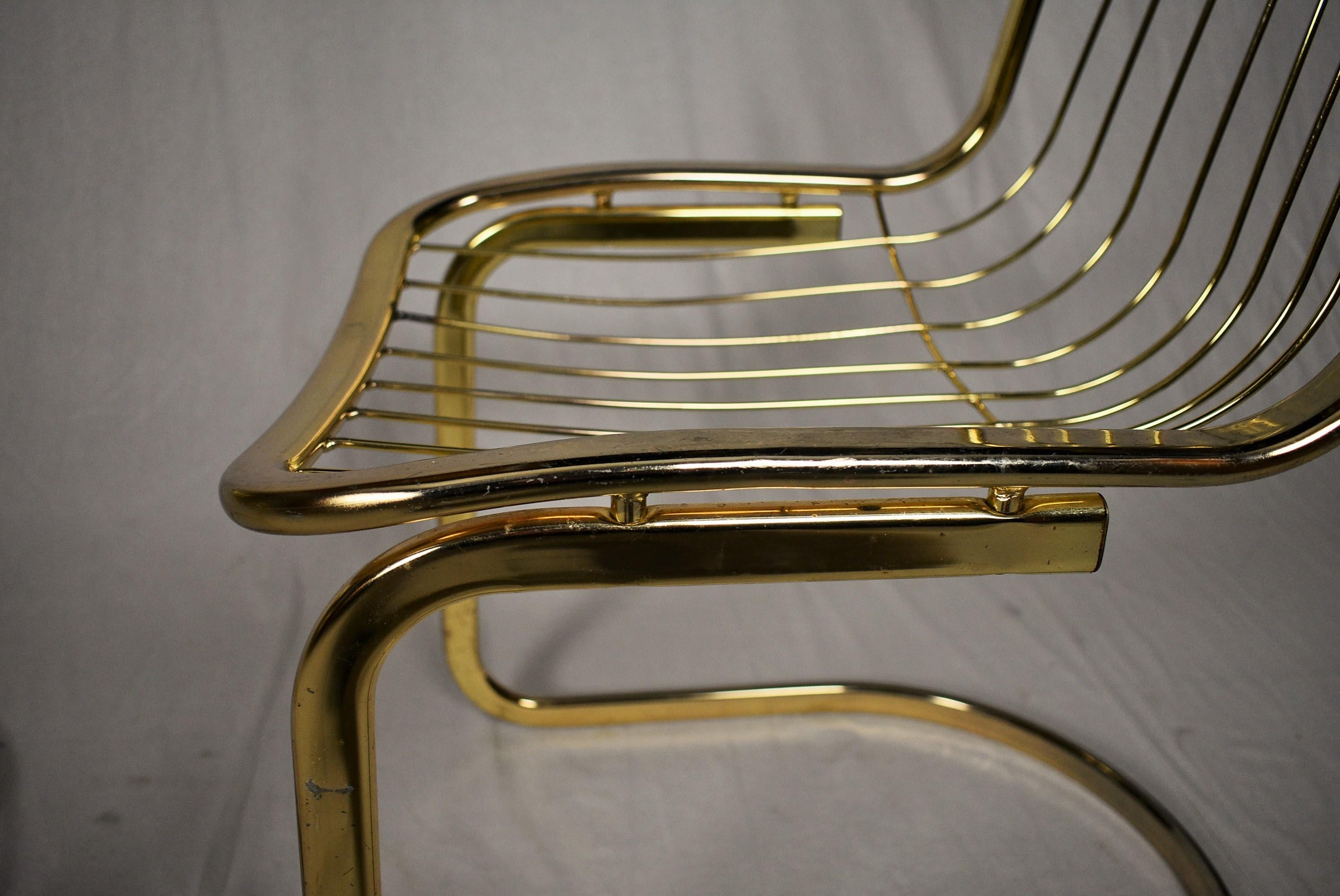 Pair of Midcentury Design Chrome Chairs /Gastone Rinaldi, 1970s For Sale 3