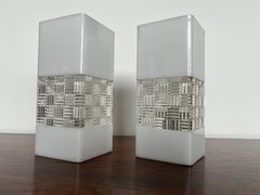 Paire d'appliques en plastique design du milieu du siècle, 1970