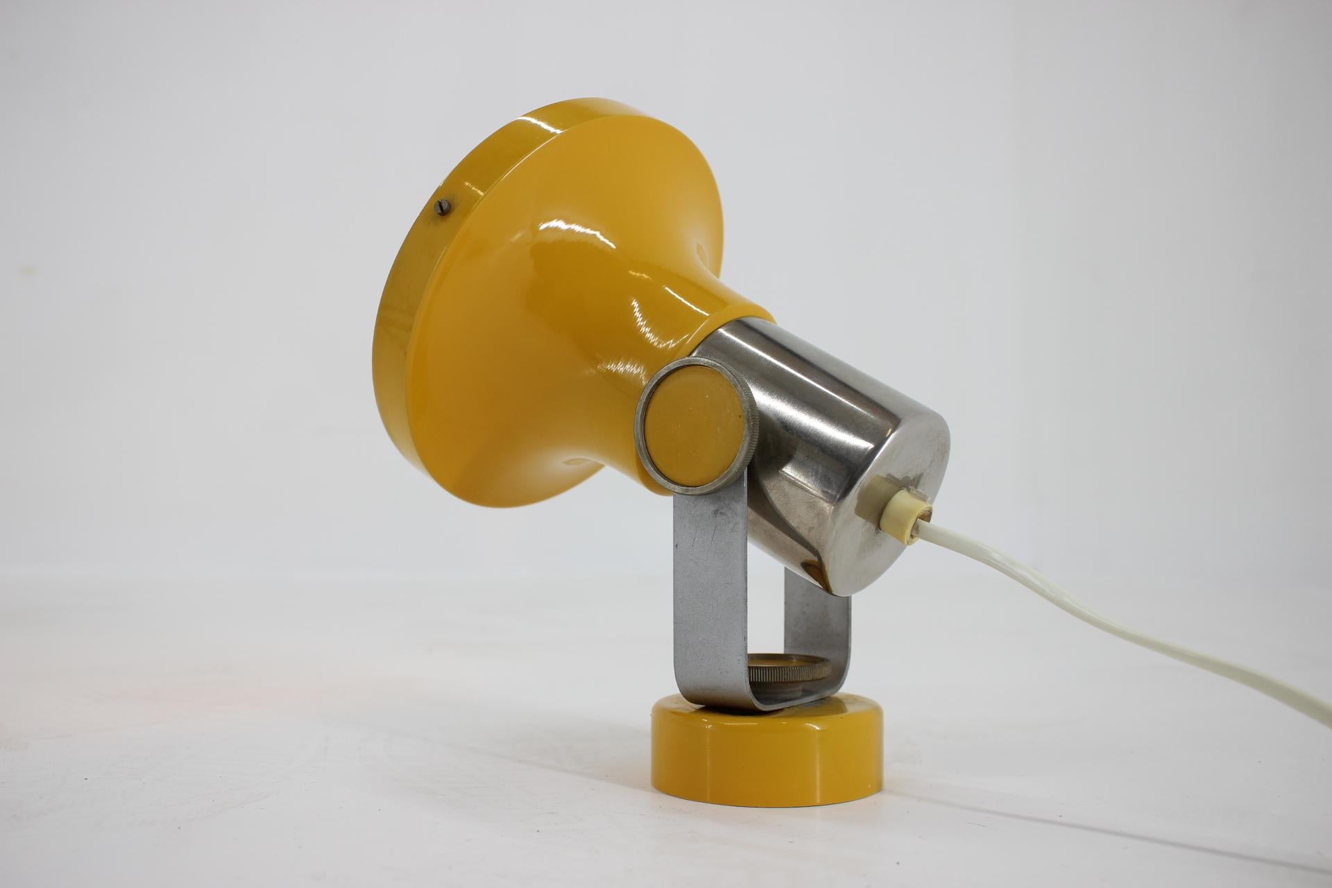 Czech Pair of Midcentury Design Wall or Table Lamp by Pavel Grus, 1970s For Sale