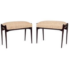 Pair of Midcentury Designed Ottomans by Cesare Lacca Pair of Midcentury Designed Ottomans by Cesare Lacca