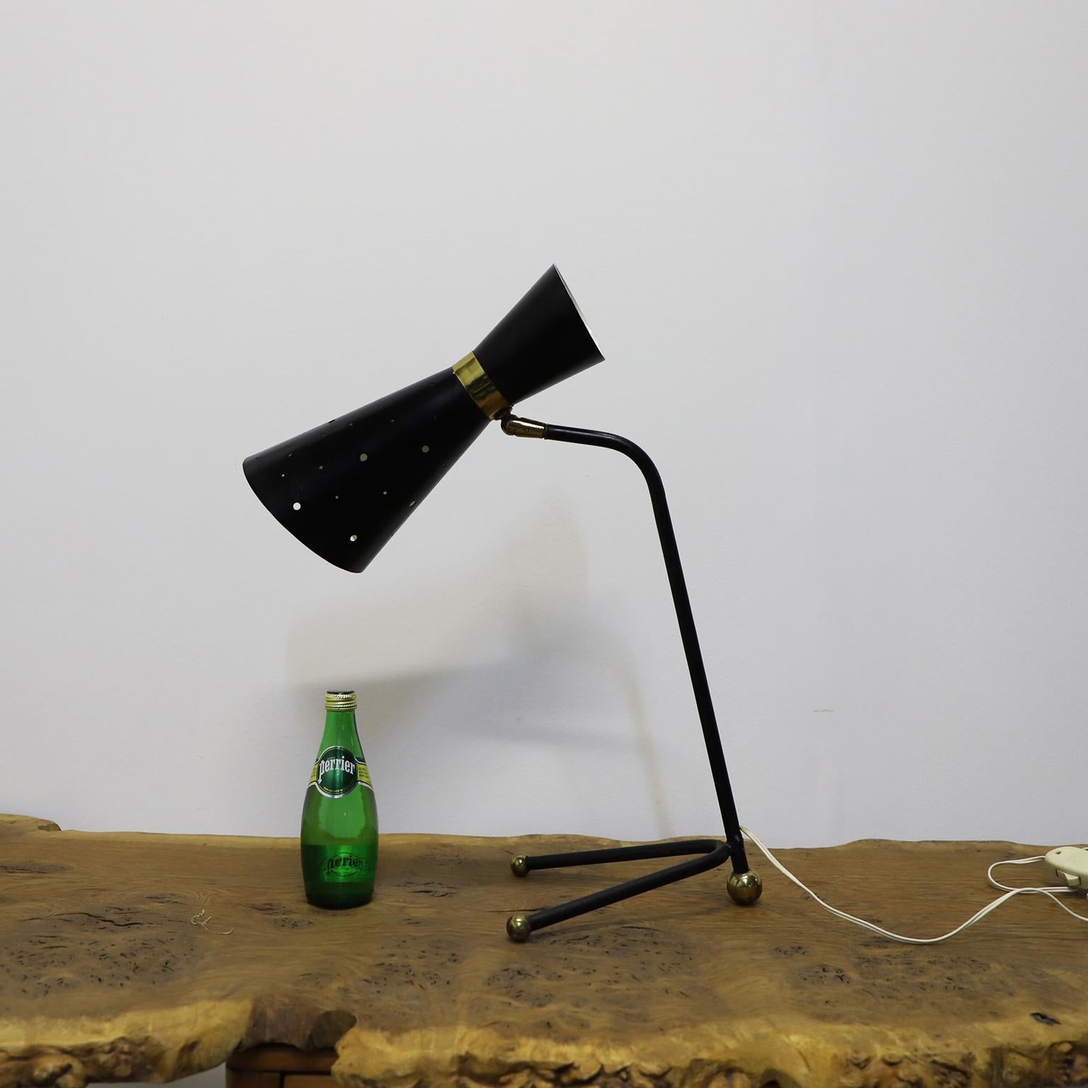 Paar MidCentury Schreibtischlampen (Mitte des 20. Jahrhunderts) im Angebot