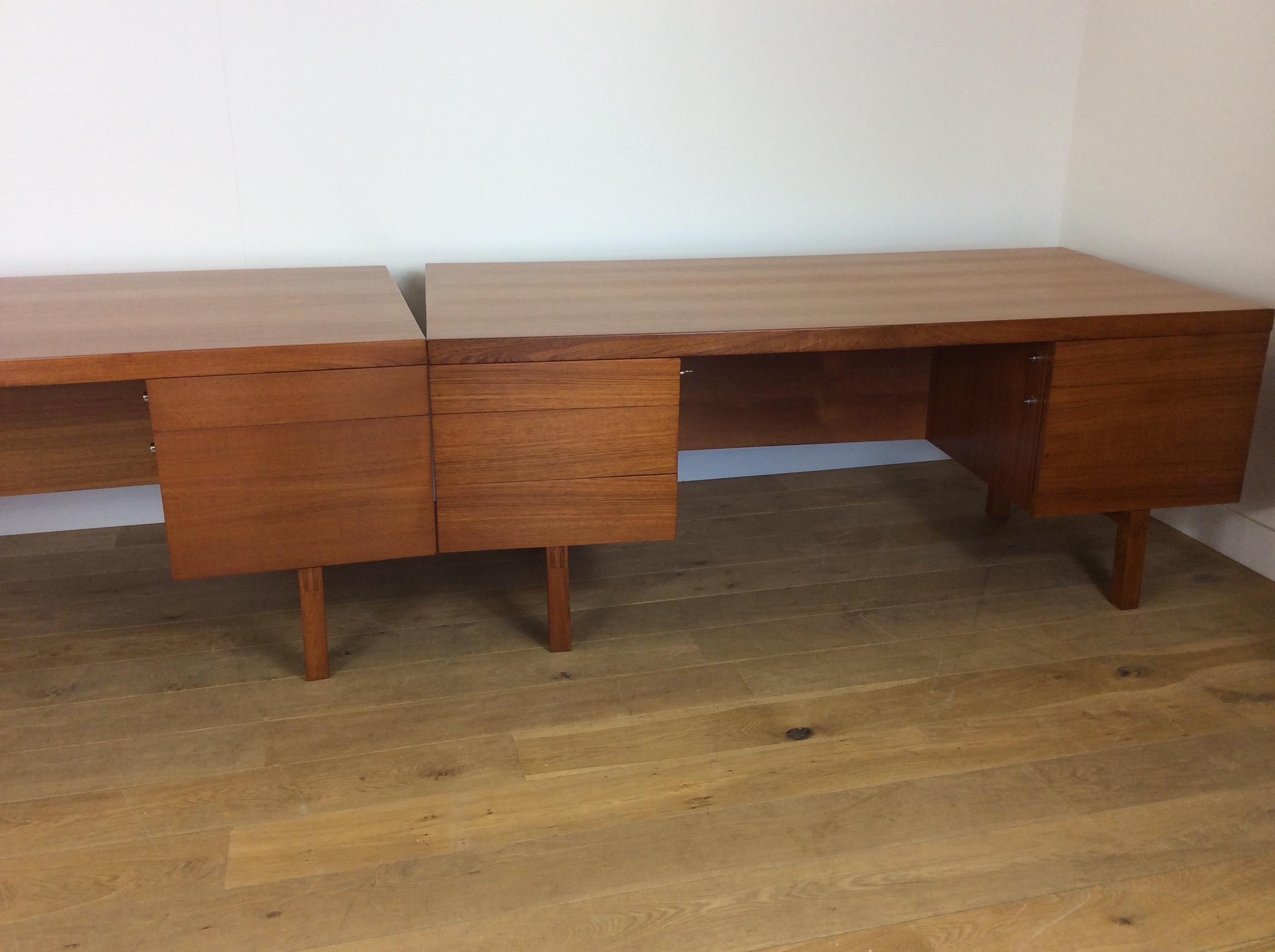 British Pair of Midcentury Desks by Alfred Cox For Sale