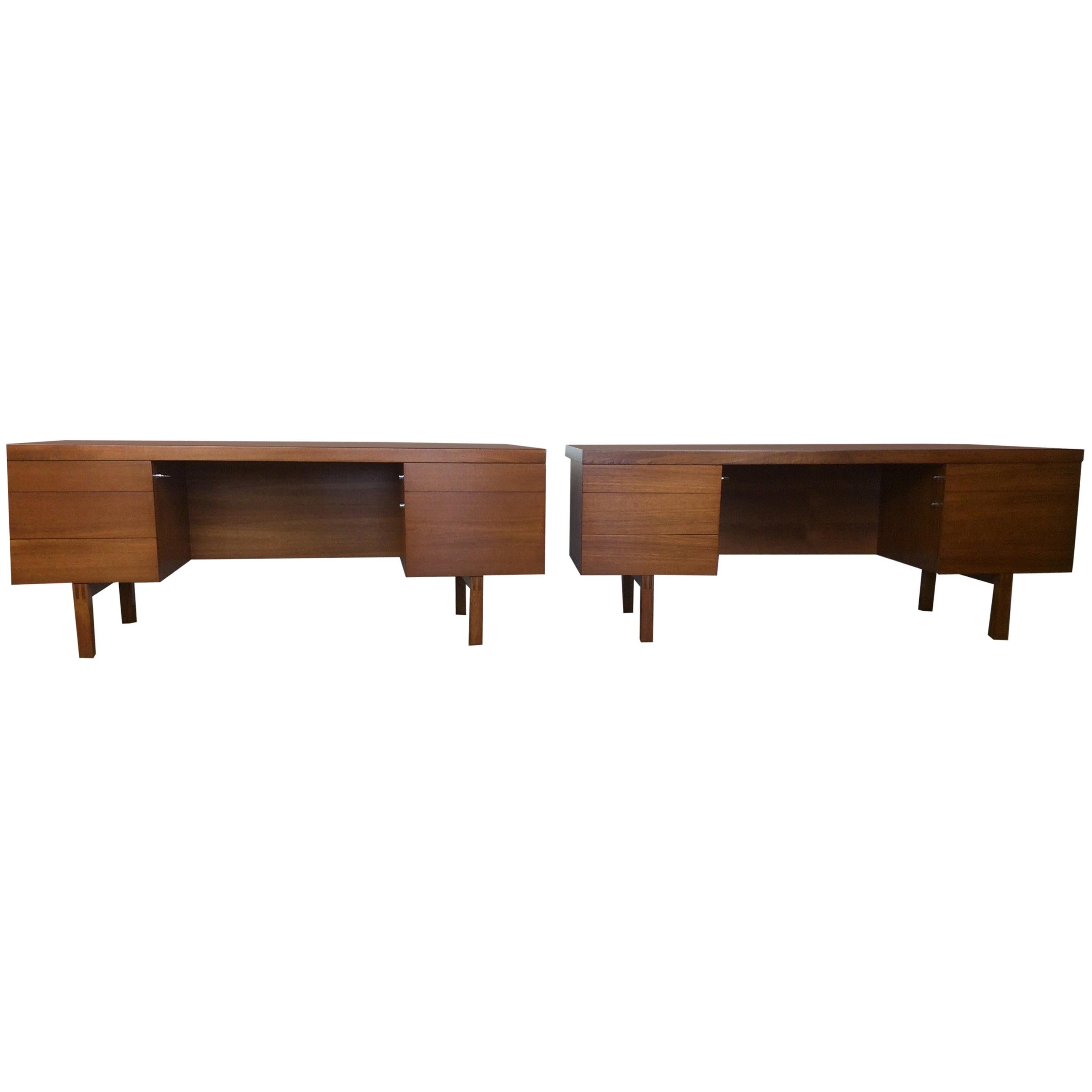 Pair of Midcentury Desks by Alfred Cox For Sale