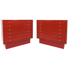 Pair of Midcentury Dressers by American of Martinsville
